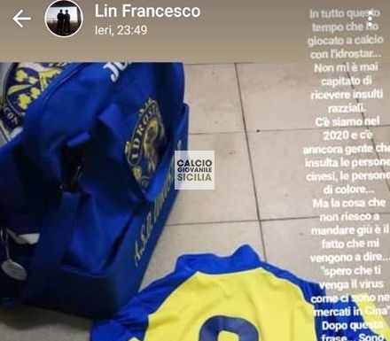 Spero ti venga il virus! Giovane U14 cinese esce in lacrime dal campo di gioco