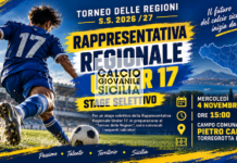 Rappresentativa Regionale Under 17, stage selettivo a Torregrotta: 37 giovani convocati