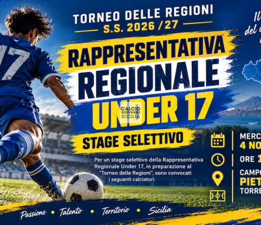Rappresentativa Regionale Under 17, stage selettivo a Torregrotta: 37 giovani convocati